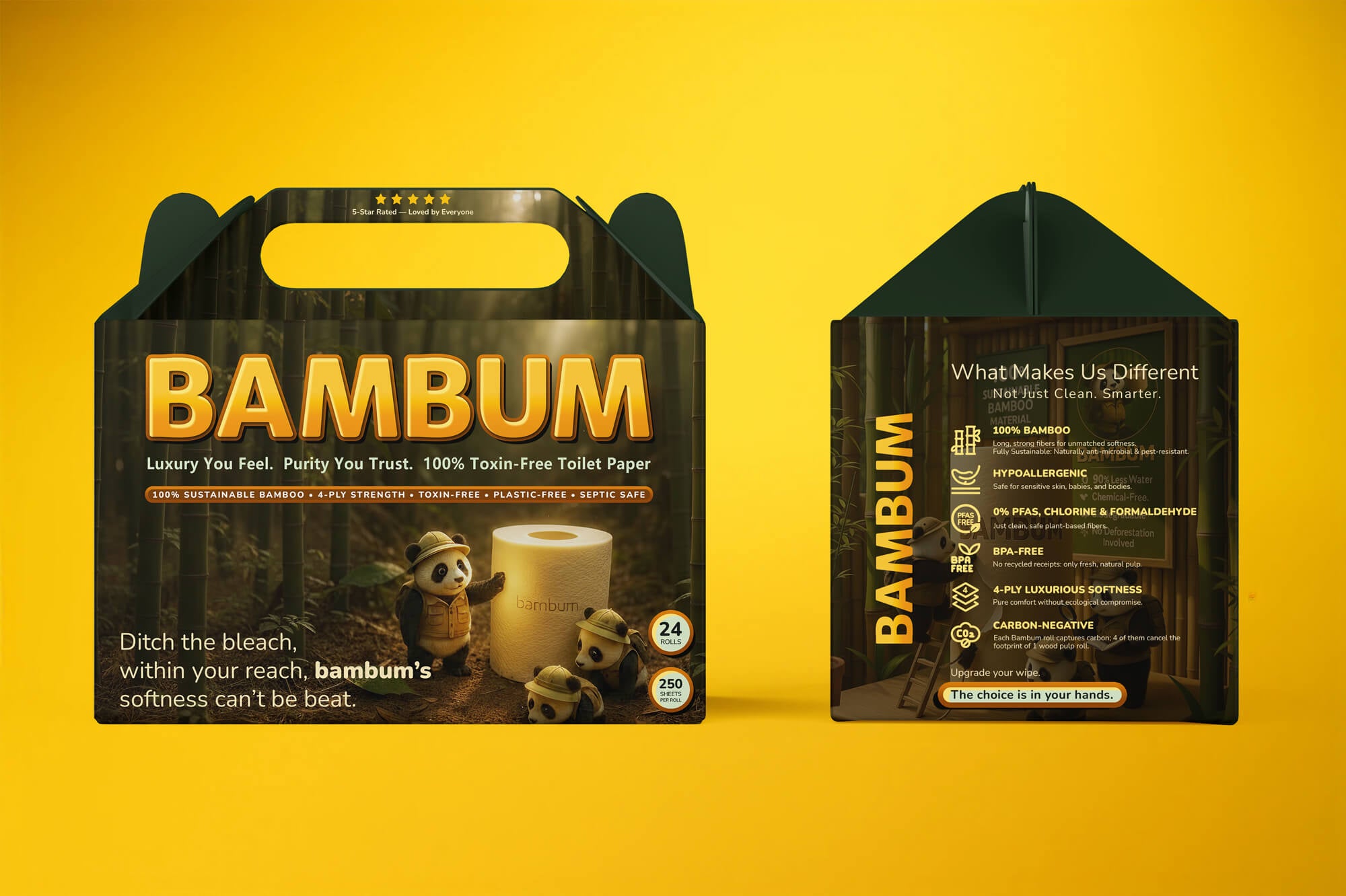 Tree-Free, PFAS-Free, and Zero Waste Bamboo Toilet Paper