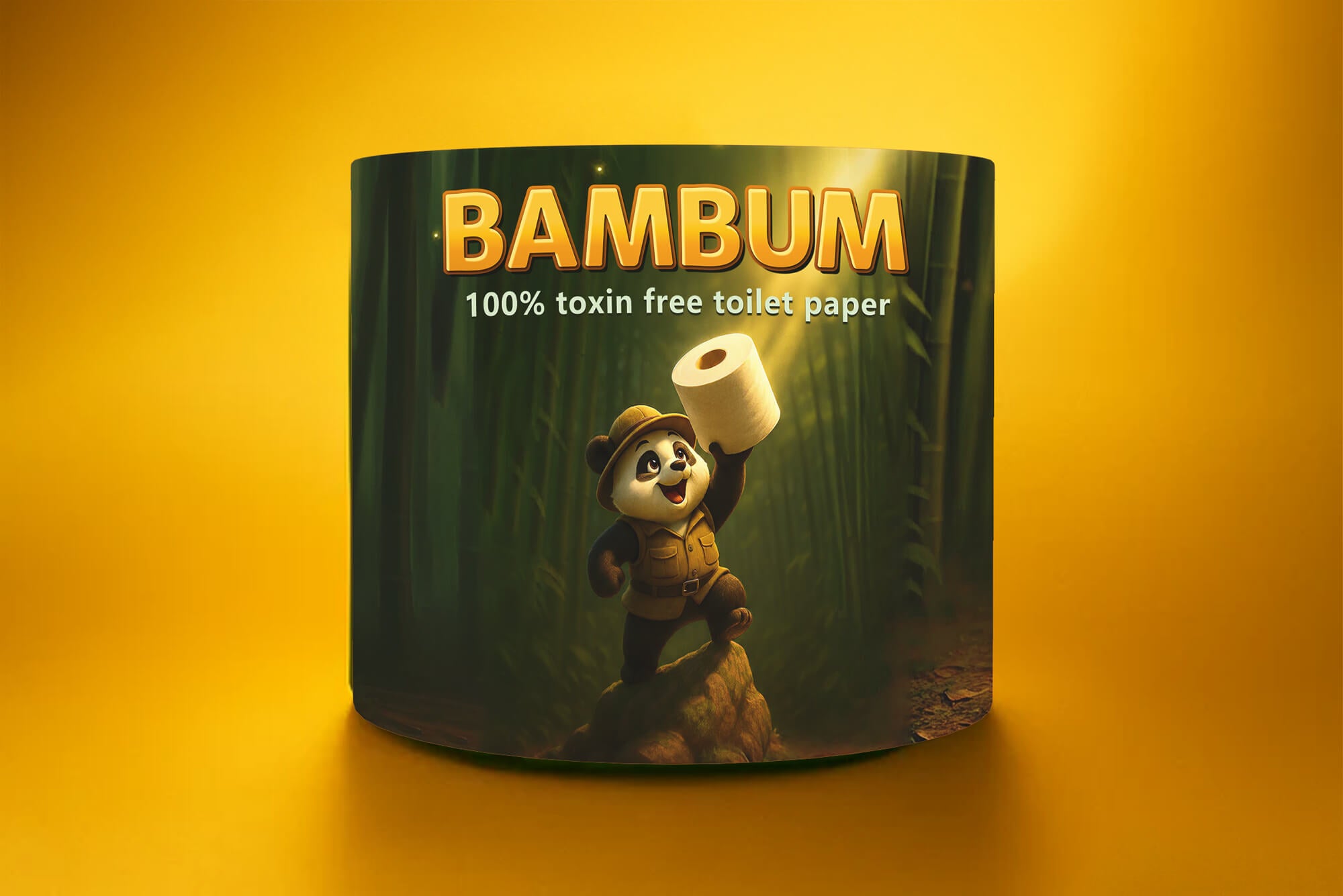 Close-up of Bambum Bamboo Toilet Paper 4-Ply Rolls