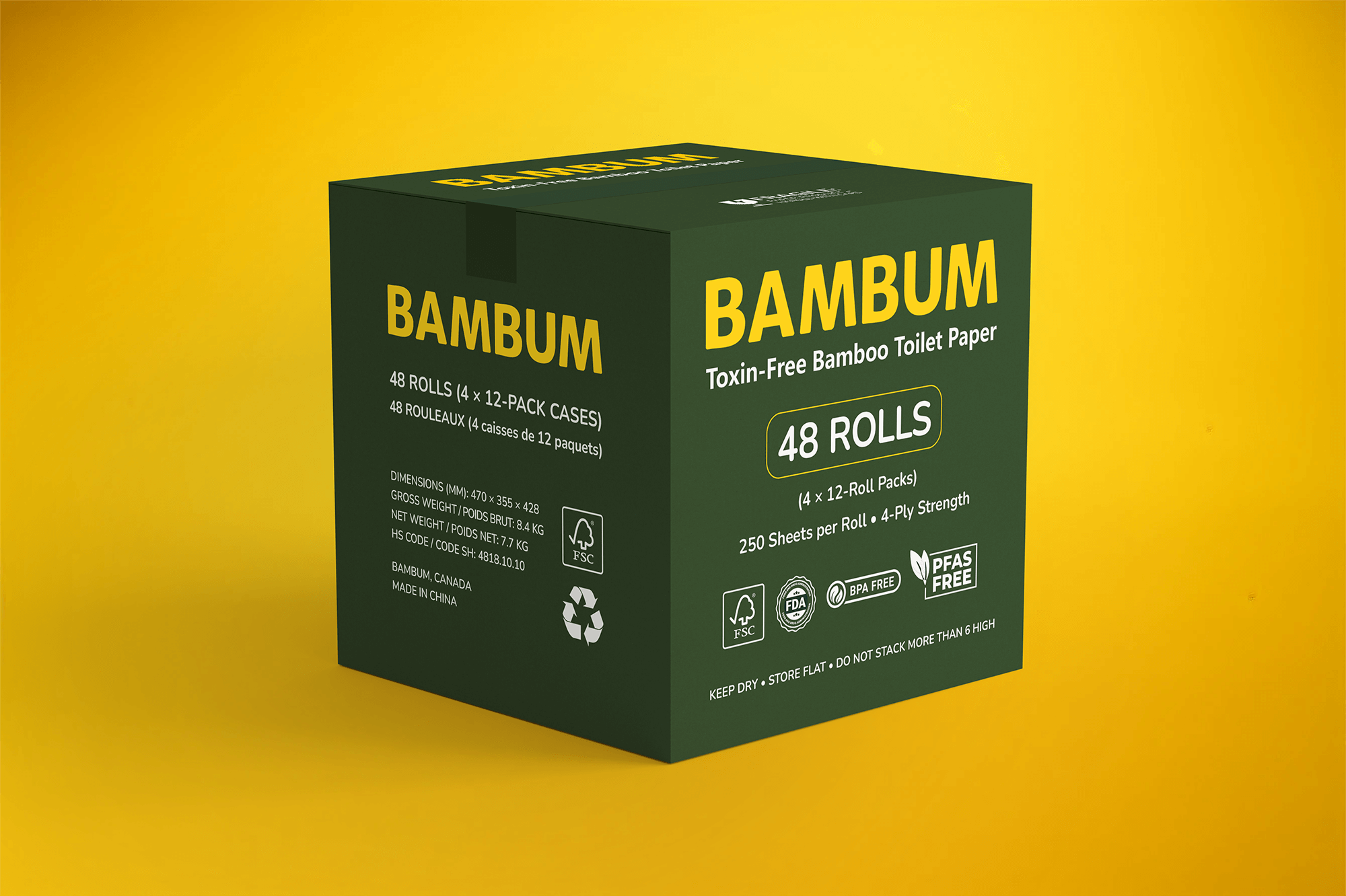 Elegant Plastic-Free Packaging – Compostable Wrap and Core